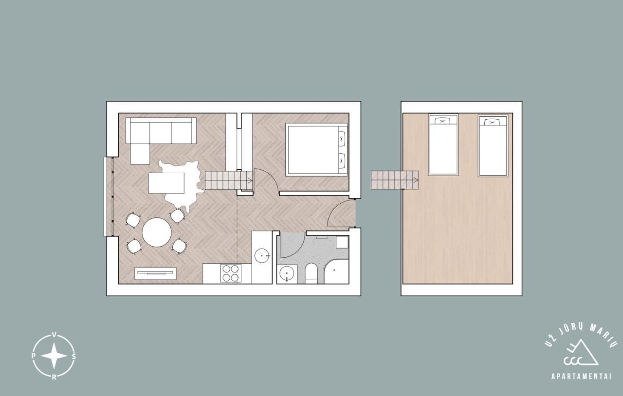 Uz Juru Mariu Apartment Juodkrante Bagian luar foto